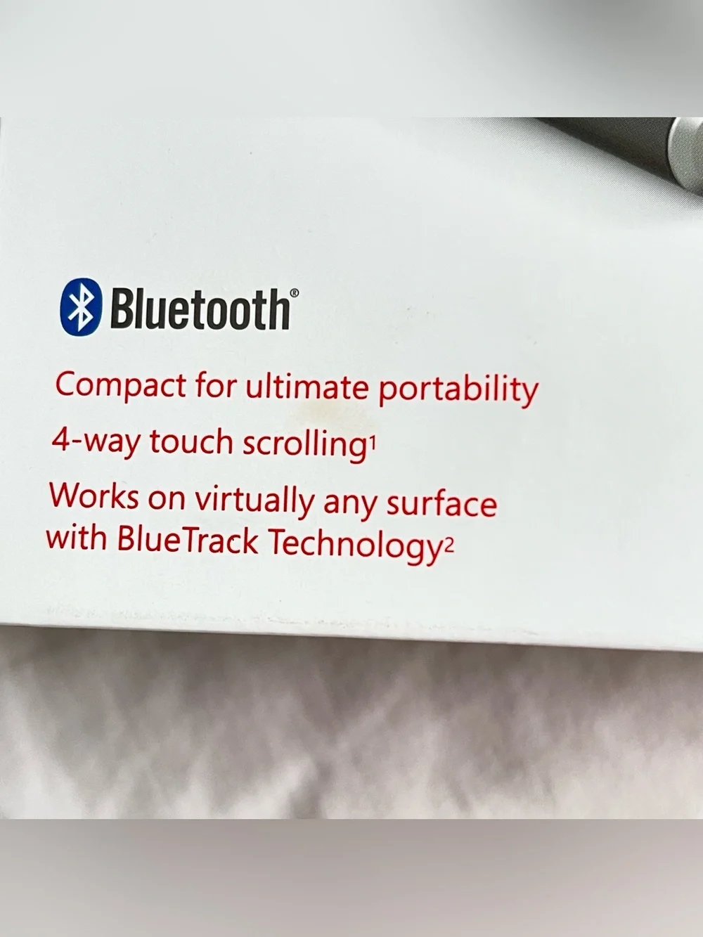 Microsoft Wedge Touch Bluetooth Mouse Model 1498 NEW OPEN BOX - tested